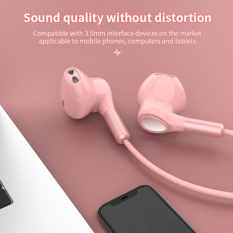 KTX-584019 Wired Earbuds with Microphone and Volume Control for iPhone - 3.5mm Connection
