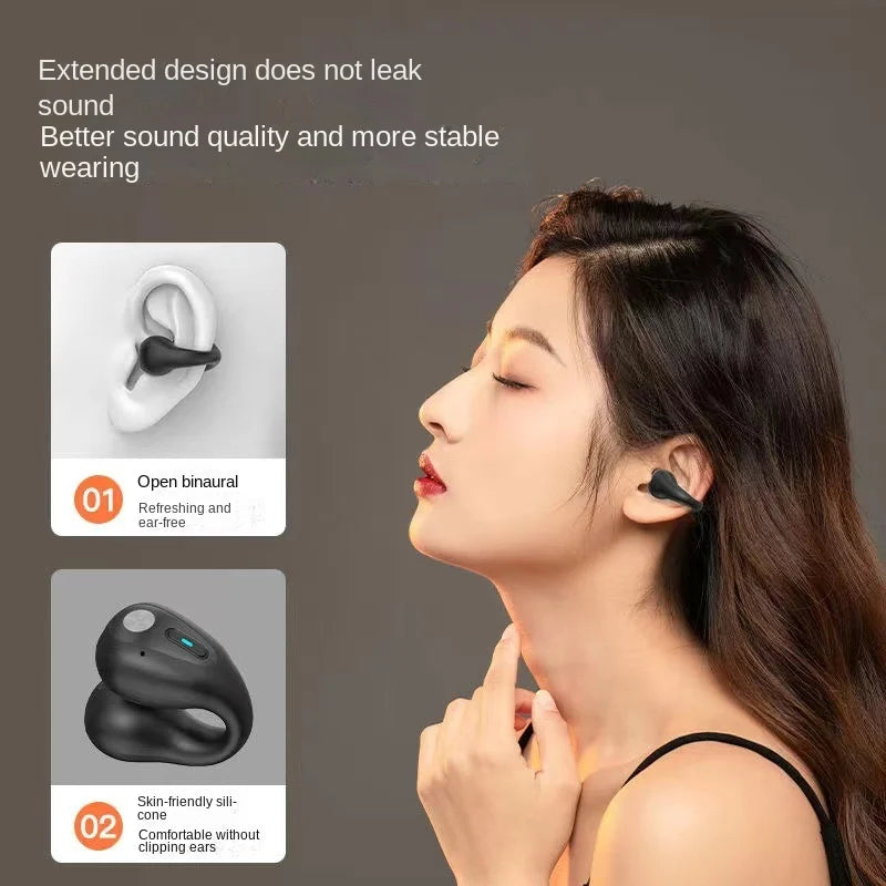 KTX-738963 AI Translation Bluetooth Headset with Long Battery Life and LED Display for Enhanced Air Conduction