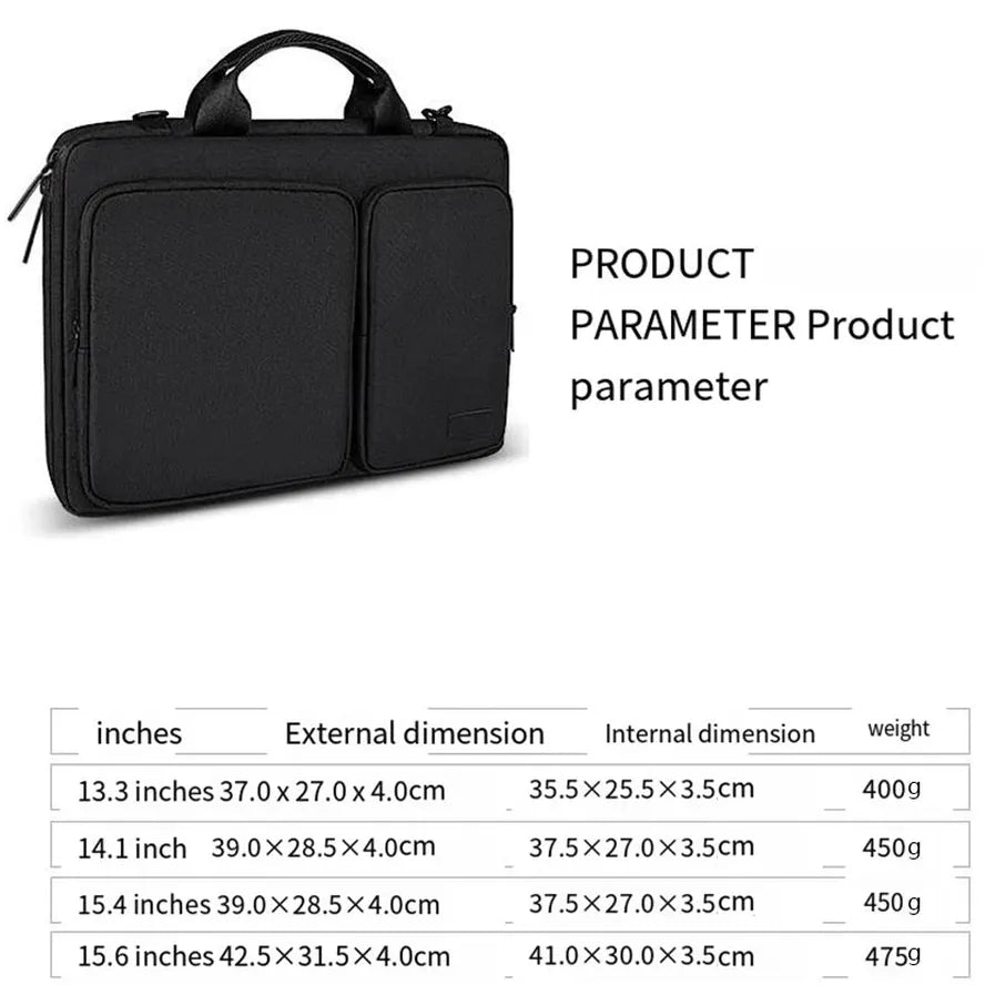 KTX-089107 Stylish Laptop Messenger Bag with Zipper Closure - Versatile Briefcase for Office Use