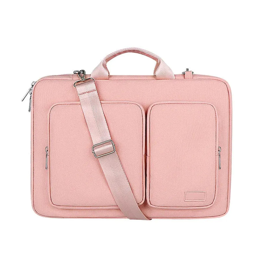 KTX-089107 Stylish Laptop Messenger Bag with Zipper Closure - Versatile Briefcase for Office Use