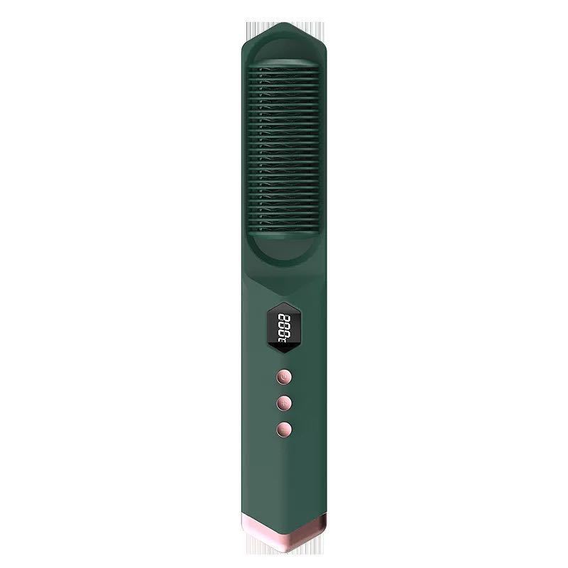 KTX-632019 Dual-Use Curly and Straight Hair Comb with Tourmaline Ceramic Technology
