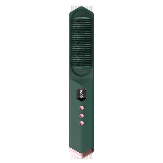 KTX-632019 Dual-Use Curly and Straight Hair Comb with Tourmaline Ceramic Technology