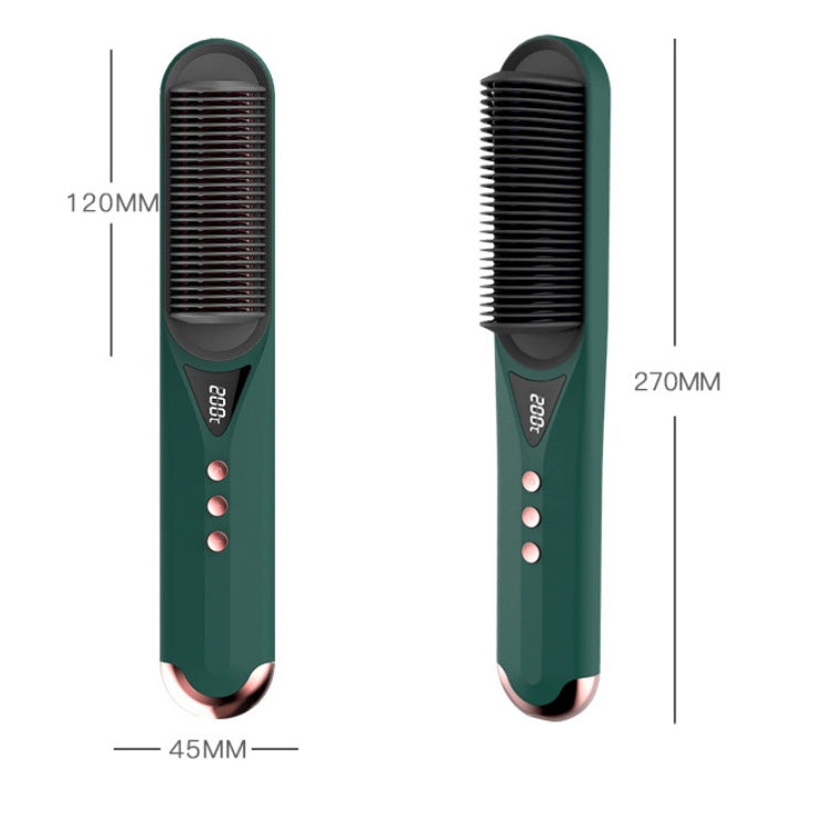 KTX-632019 Dual-Use Curly and Straight Hair Comb with Tourmaline Ceramic Technology