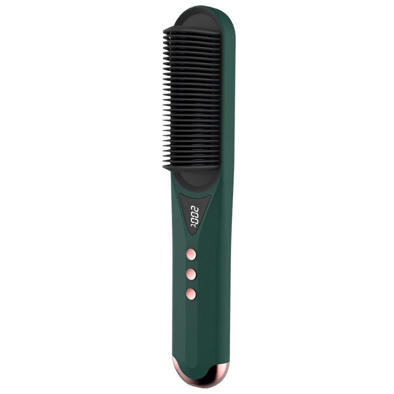 KTX-632019 Dual-Use Curly and Straight Hair Comb with Tourmaline Ceramic Technology