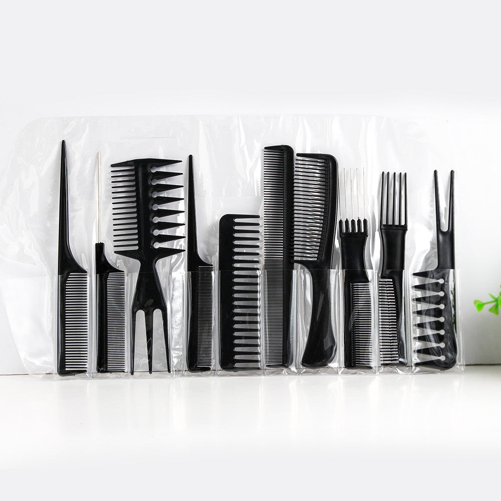 KTX-565331 10-Piece Hair Comb Set for Various Styling Needs