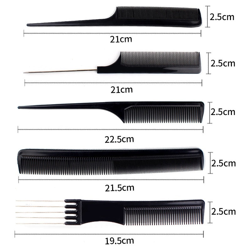 KTX-565331 10-Piece Hair Comb Set for Various Styling Needs