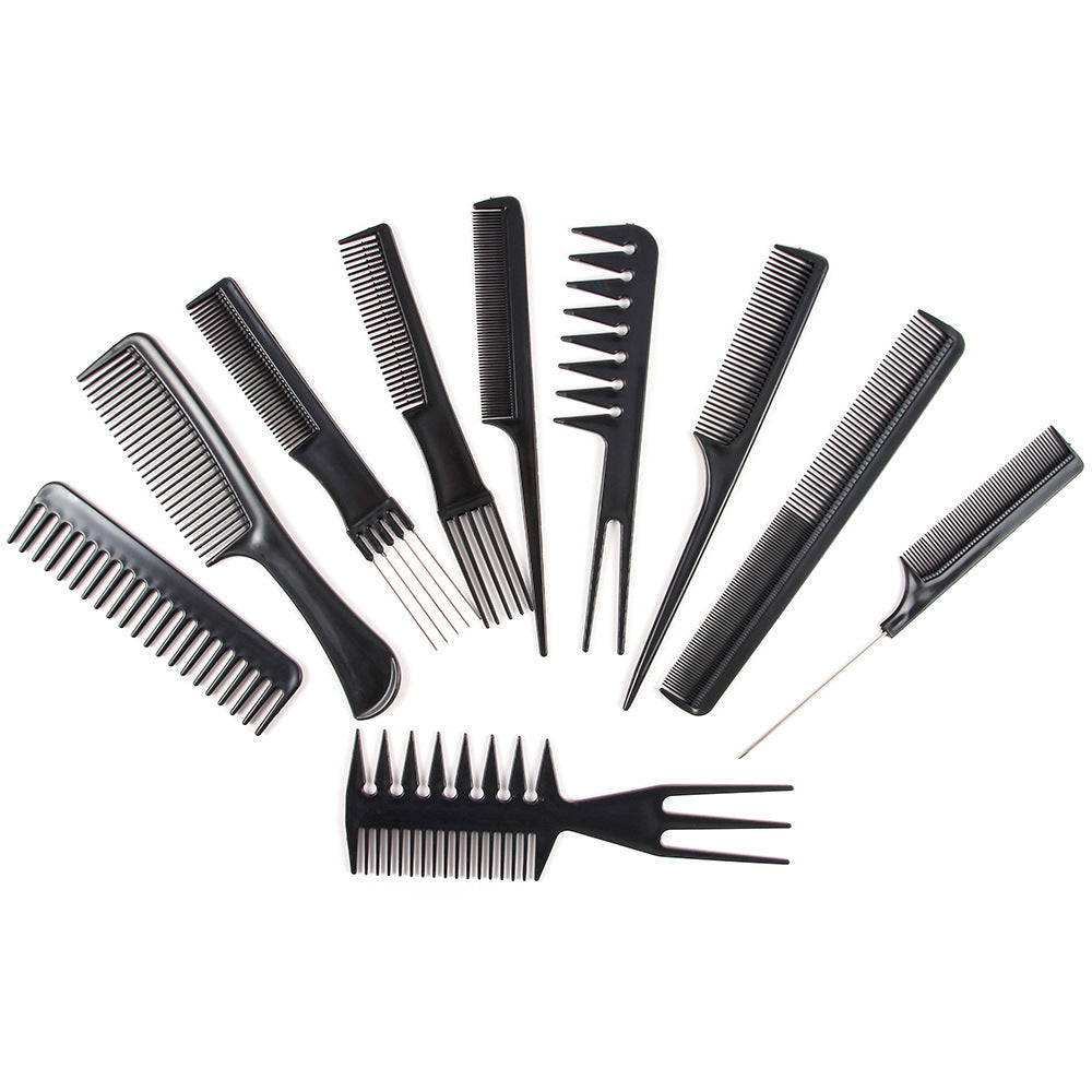 KTX-565331 10-Piece Hair Comb Set for Various Styling Needs