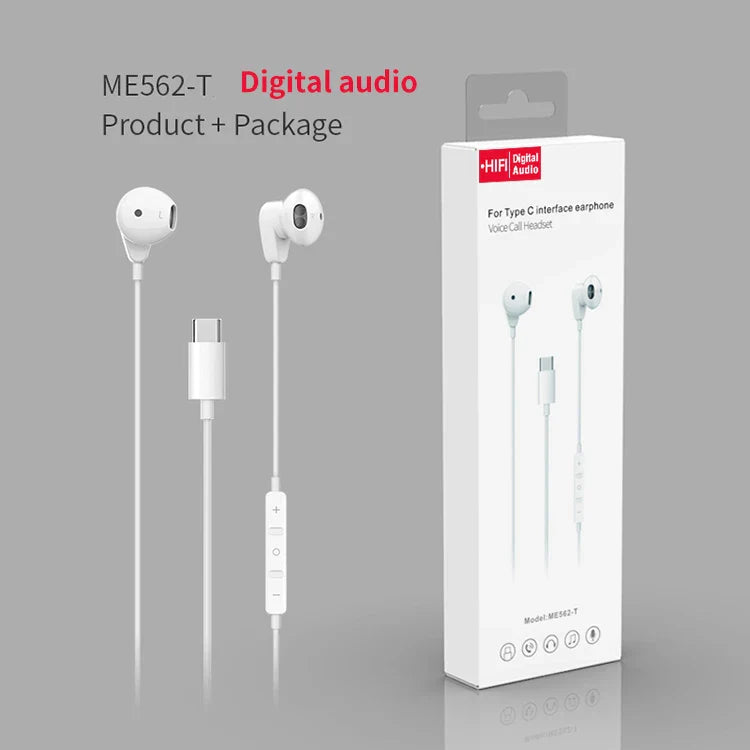 KTX-403219 Type-C Stereo Earbuds with Mic and Volume Control for iPhone 15