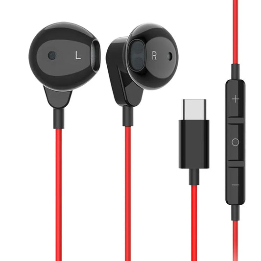 KTX-403219 Type-C Stereo Earbuds with Mic and Volume Control for iPhone 15