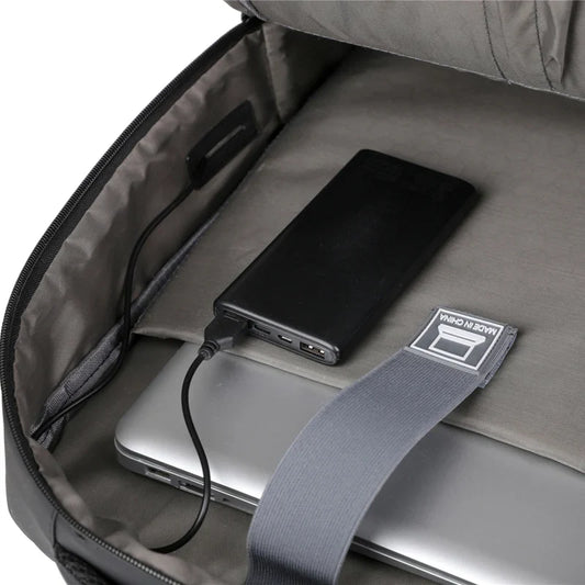 KTX-519699 Lightweight Waterproof Laptop Backpack with USB Charging Port and High Capacity for Outdoor Use