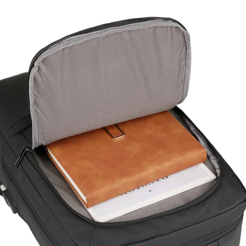 KTX-519699 Lightweight Waterproof Laptop Backpack with USB Charging Port and High Capacity for Outdoor Use
