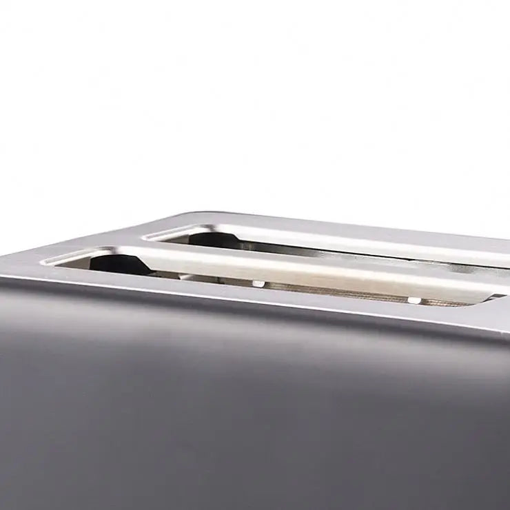 KTX-174739 Retro 2 Slice Portable Black Stainless Steel Toaster
