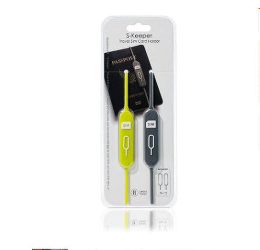 KTX-663443 Portable Silicone Card Holder with Anti-Lost Design - Available in Green Gray and Yellow Powder