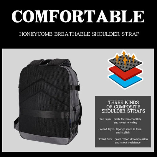 KTX-052051 Waterproof Nylon Laptop Backpack with USB Charging Port and Large Capacity for Students