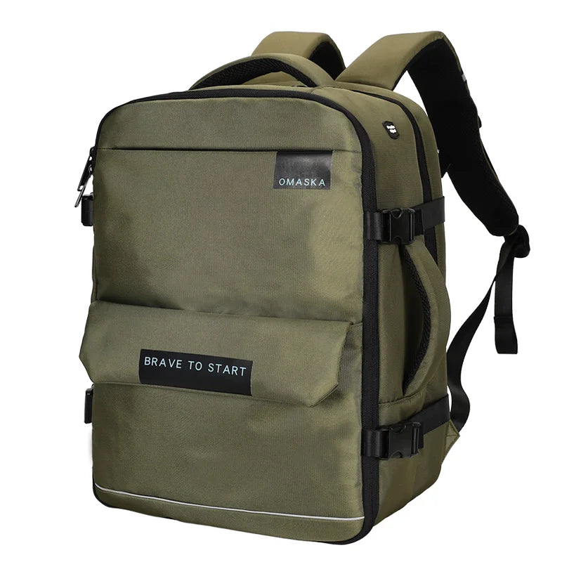 KTX-052051 Waterproof Nylon Laptop Backpack with USB Charging Port and Large Capacity for Students