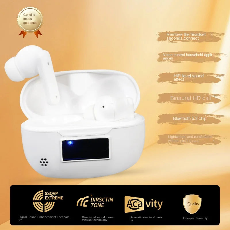KTX-197715 Yuan Xiaoting Smart Voice-Controlled TWS Wireless Bluetooth In-Ear Headset with JL Chipset for Home Use