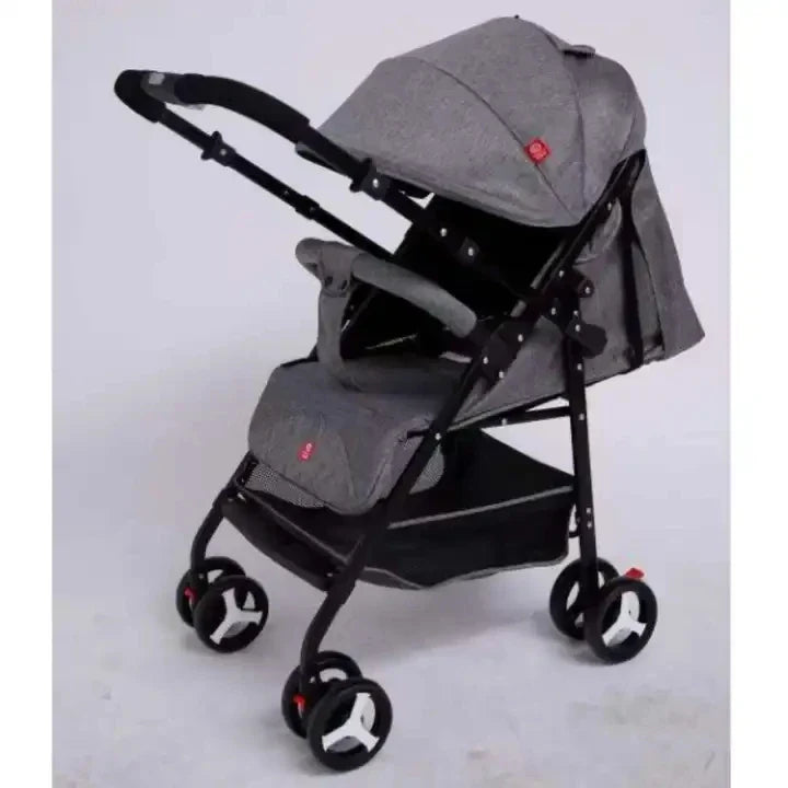 KTX-239571 4-Wheel Suspension Baby Stroller with Food Tray for Comfortable Outings