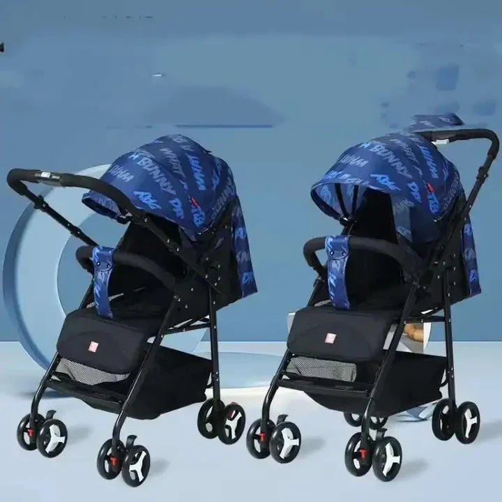 KTX-239571 4-Wheel Suspension Baby Stroller with Food Tray for Comfortable Outings