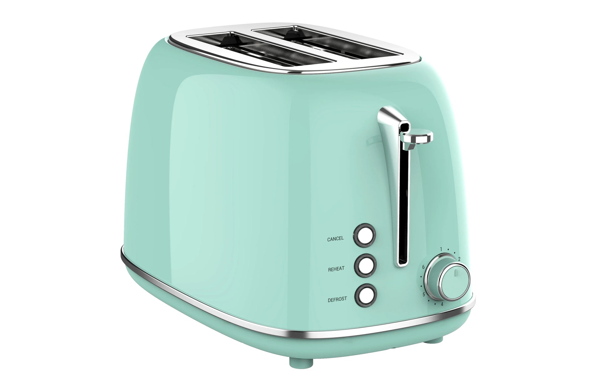 KTX-832403 Classic Stainless Steel 2-Slice Electric Toaster with Defrost Function