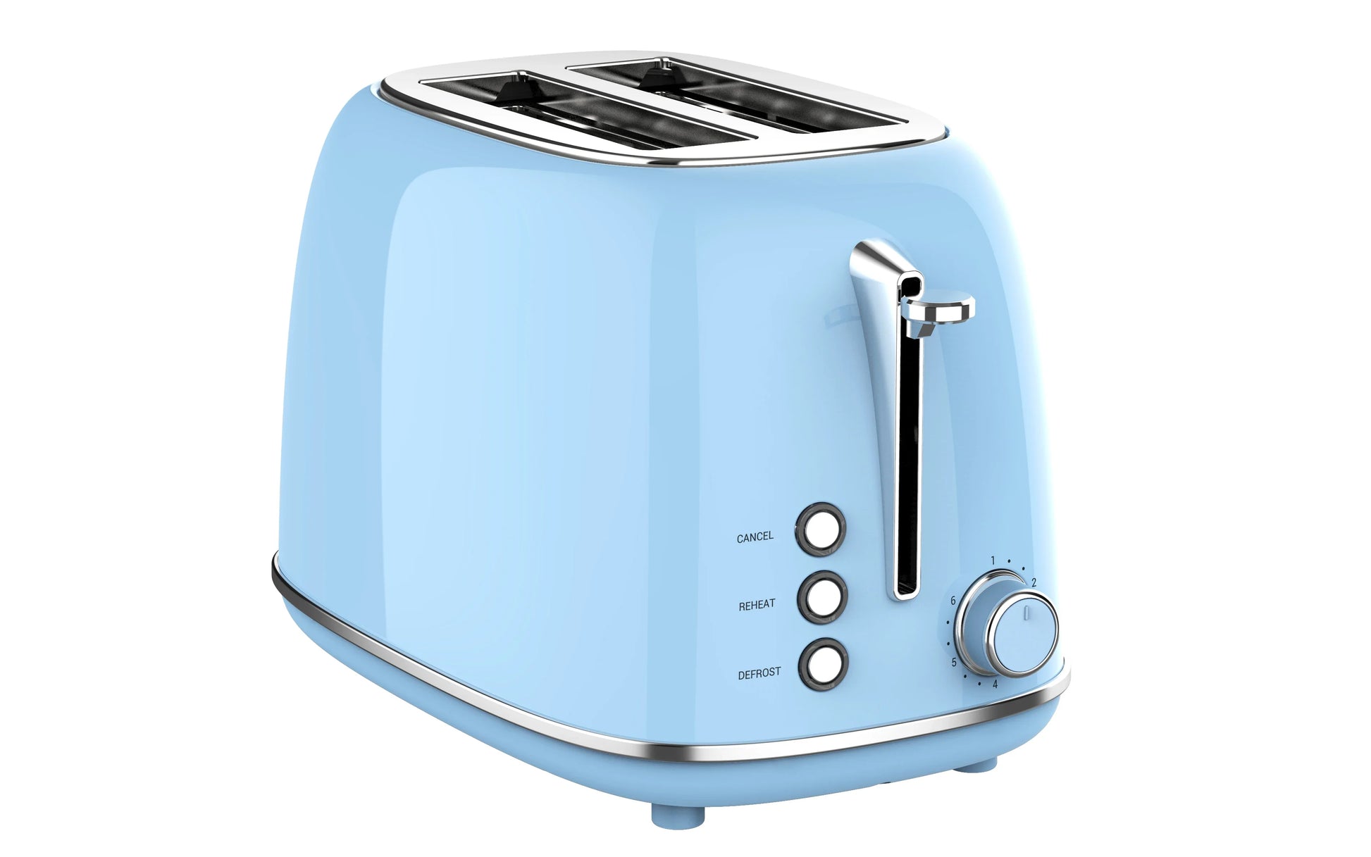 KTX-832403 Classic Stainless Steel 2-Slice Electric Toaster with Defrost Function