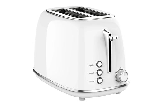 KTX-832403 Classic Stainless Steel 2-Slice Electric Toaster with Defrost Function