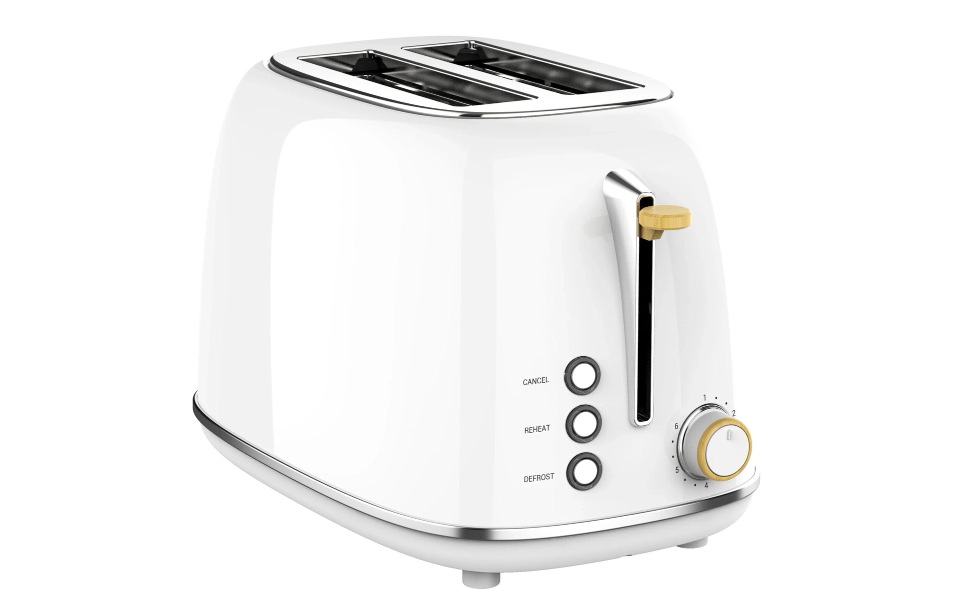 KTX-832403 Classic Stainless Steel 2-Slice Electric Toaster with Defrost Function