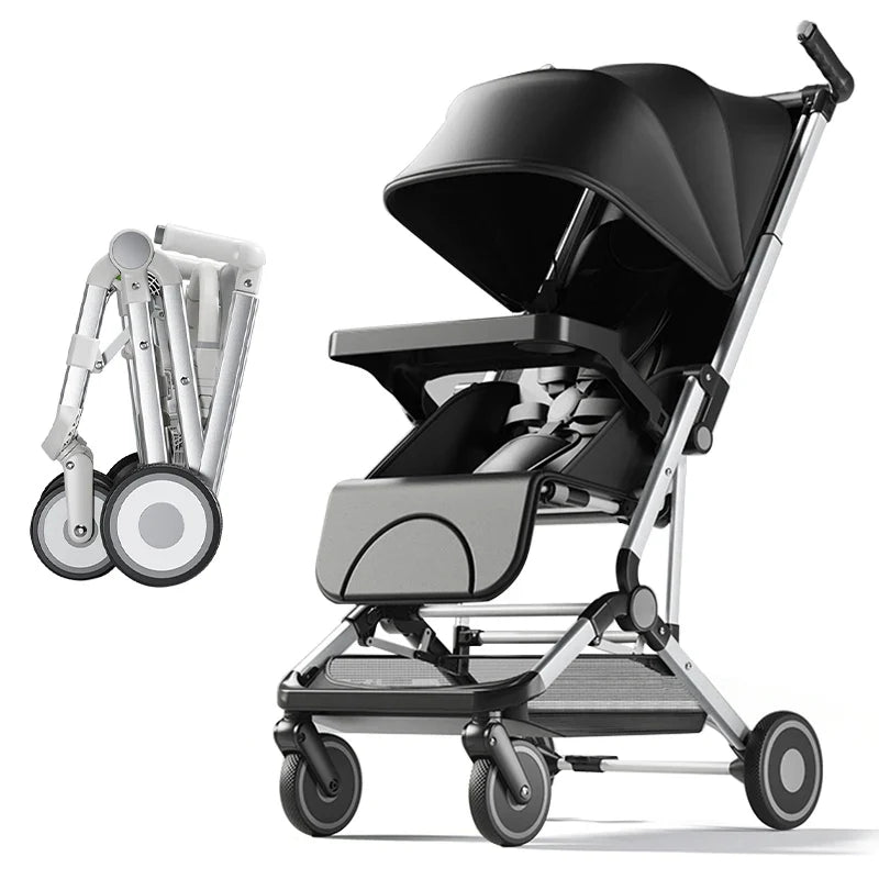 KTX-451987 3-in-1 Lightweight Foldable Stroller with Dinner Plate for Infants and Toddlers