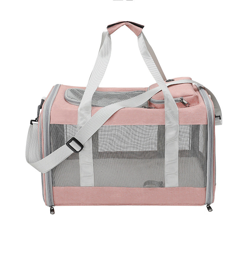 JMT-120202 Lightweight Foldable Cat Carrier Bag with Breathable Mesh Design