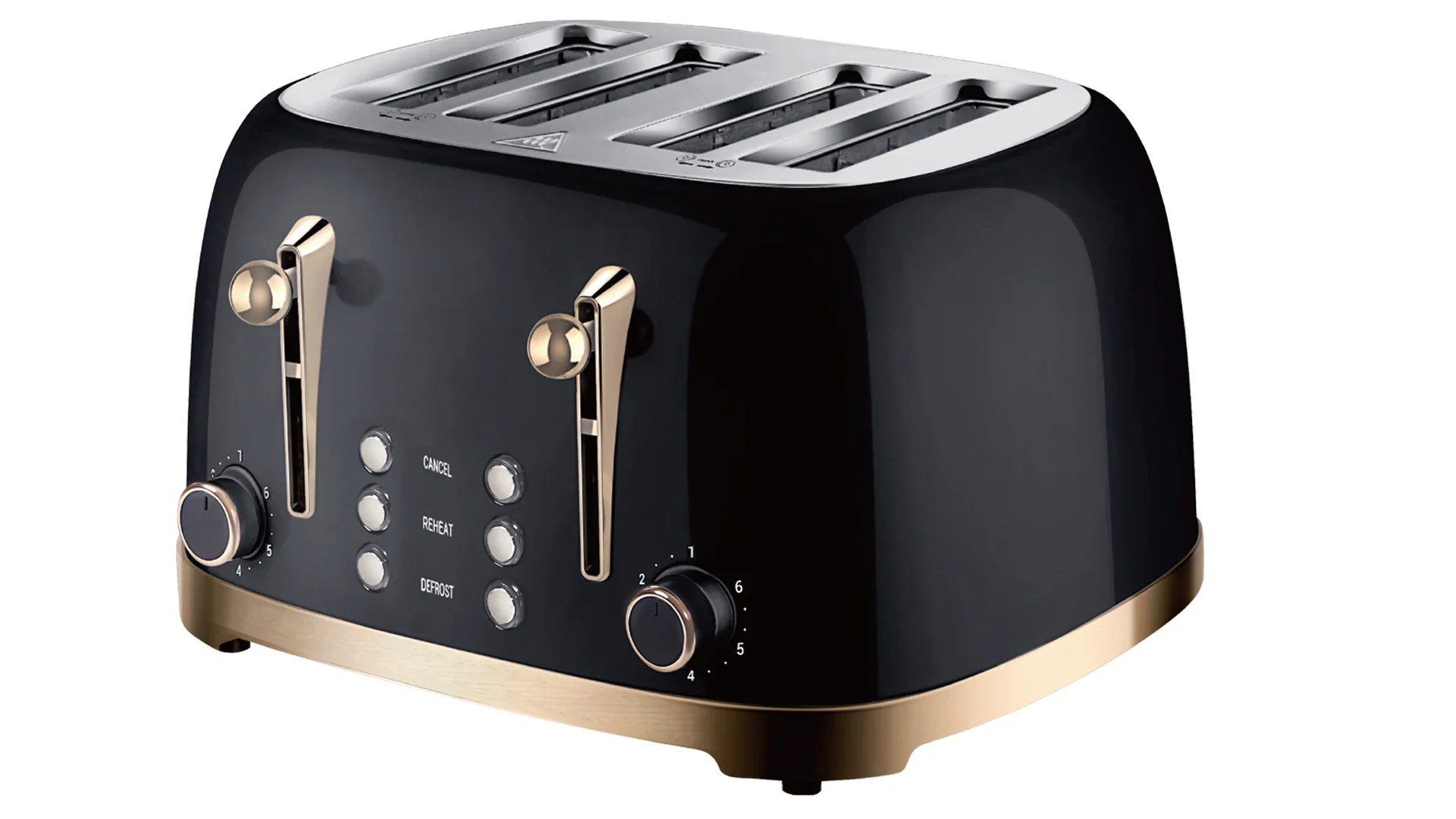 KTX-845907 Vintage Stainless Steel 4-Slice Waffle and Bread Toaster, Electric Kitchen Appliance