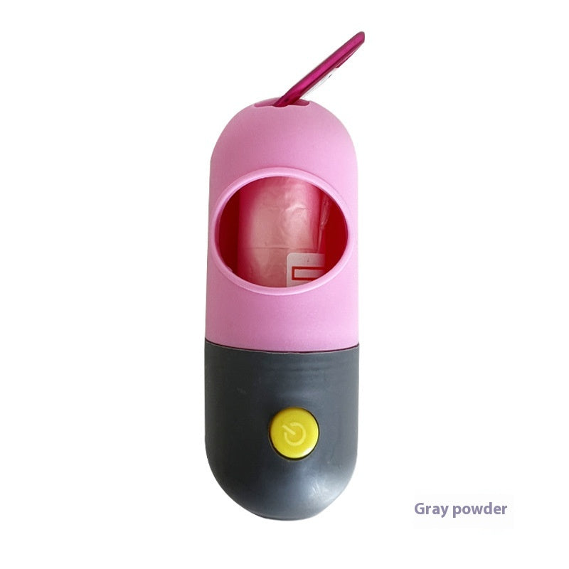 JMT-121354 LED Pet Waste Bag Dispenser for Dogs and Cats - Poop Scooper Bags Holder and Cleaning Accessory
