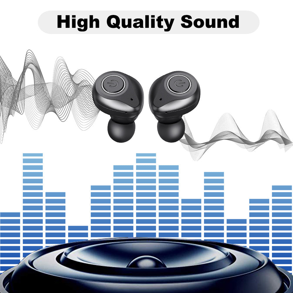 KTX-163667 Bluetooth Wireless Headset with Music Control and Hands-Free Calling