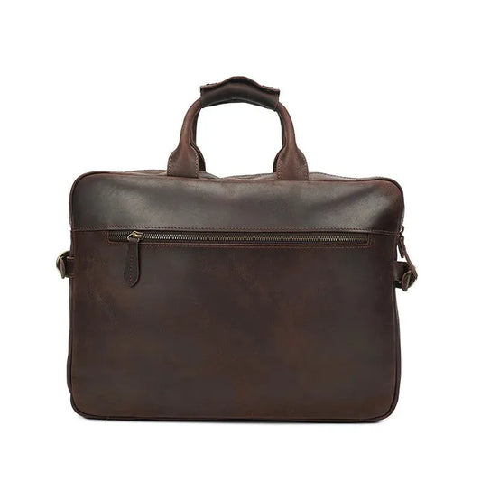 KTX-171603 Leather Crossbody Briefcase for Men - Custom Logo Business Handbag