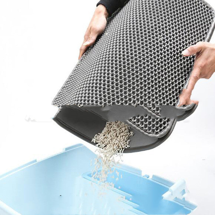 JMT-126026 Double-Layer Washable EVA Cat and Dog Litter Mat - Multiple Sizes and Colors Available