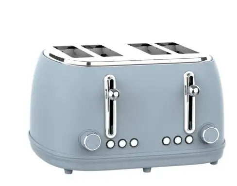 KTX-553299 Stainless Steel 4-Slice Toaster with Electronic Browning Control and Slide-Out Crumb Tray, Blue