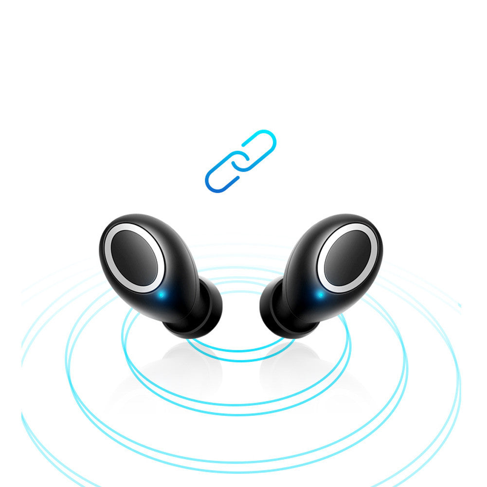 KTX-788563 Wireless Mini Bluetooth Headset - Stereo Earplug Style - 10m Transmission Range - Available in Black, White, Gold, Rose Gold, Blue