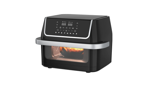 KTX-713363 Stainless Steel Dual-Basket Air Fryer with Anti-Fingerprint Coating - 10L Capacity