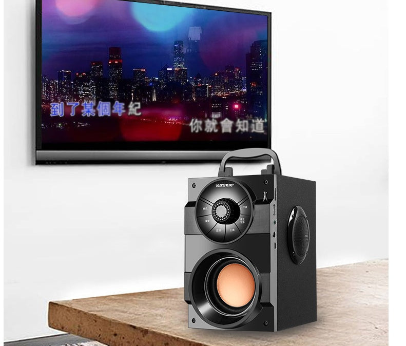 KTX-573139 Portable Mini Home Audio System with Subwoofer and USB Power Supply
