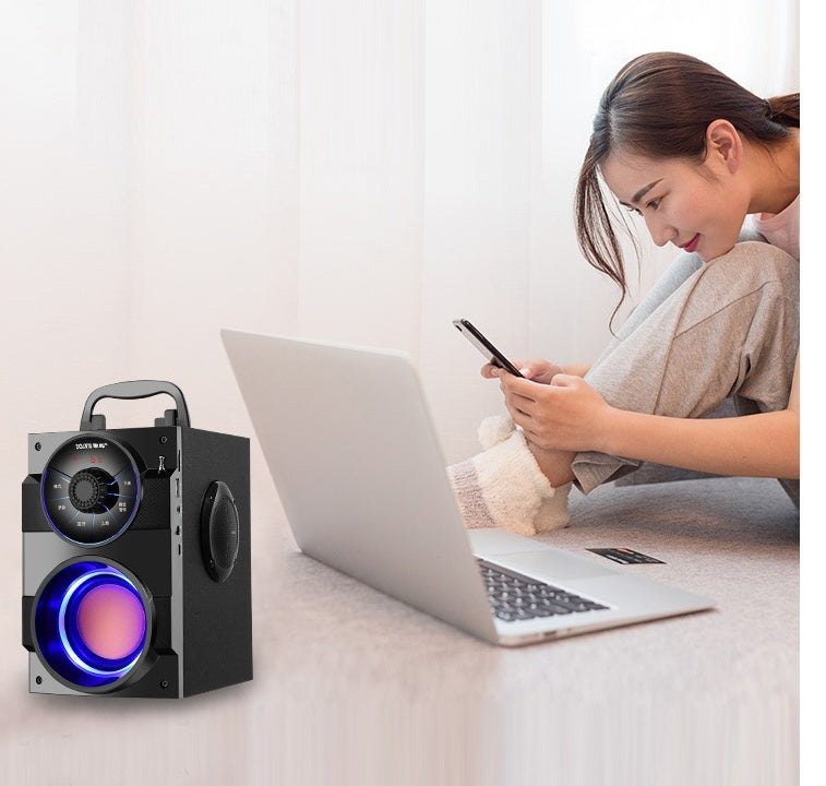 KTX-573139 Portable Mini Home Audio System with Subwoofer and USB Power Supply