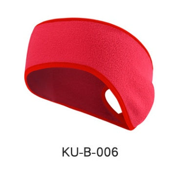 KTX-427667 Fleece-Lined Sports Headband for Running and Yoga, Ear Coverage and Ponytail Compatibility