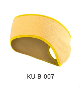 KTX-427667 Fleece-Lined Sports Headband for Running and Yoga, Ear Coverage and Ponytail Compatibility