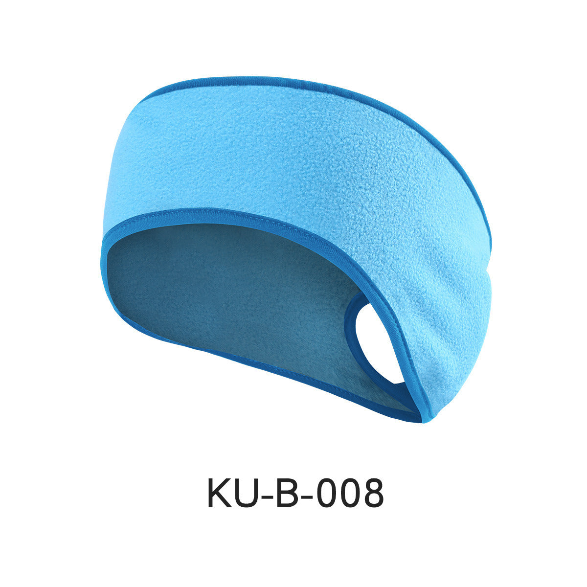 KTX-427667 Fleece-Lined Sports Headband for Running and Yoga, Ear Coverage and Ponytail Compatibility