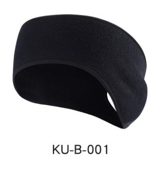 KTX-427667 Fleece-Lined Sports Headband for Running and Yoga, Ear Coverage and Ponytail Compatibility