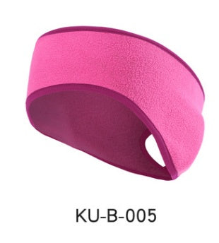 KTX-427667 Fleece-Lined Sports Headband for Running and Yoga, Ear Coverage and Ponytail Compatibility