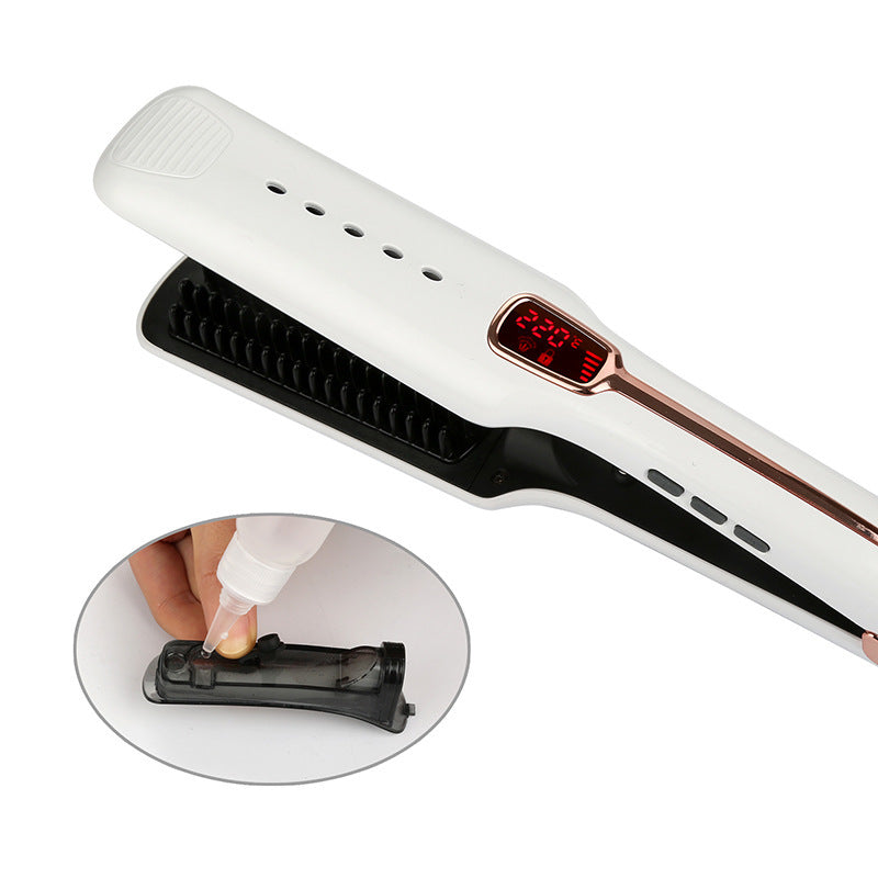 KTX-582291 Multifunctional Negative Ion Infrared Steam Hair Straightening Comb with Self-Locking Feature and Temperature Control