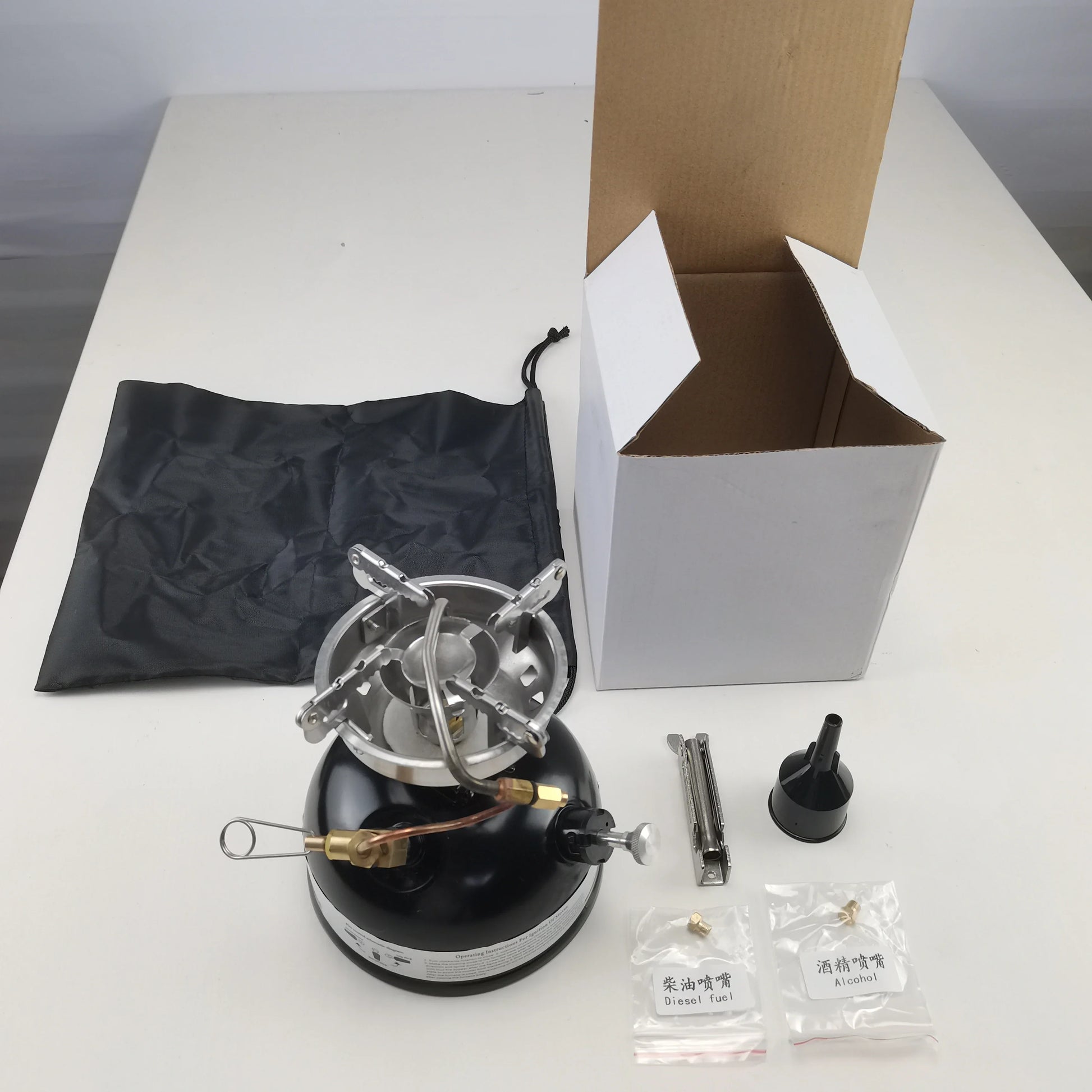 KTX-926867 Compact Multifunctional Outdoor Petrol and Alcohol Stove for Camping and Travel