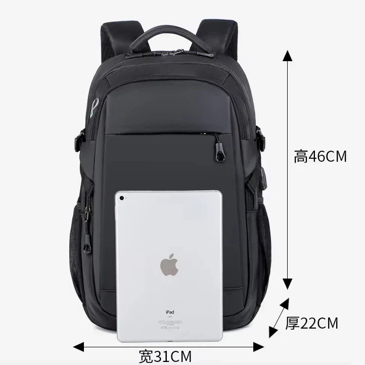 KTX-178515 15.6-Inch Waterproof Oxford Polyurethane Backpack for Daily Business and Travel