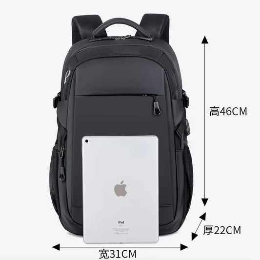 KTX-178515 15.6-Inch Waterproof Oxford Polyurethane Backpack for Daily Business and Travel