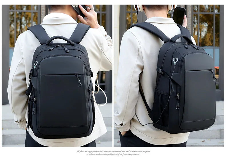 KTX-178515 15.6-Inch Waterproof Oxford Polyurethane Backpack for Daily Business and Travel