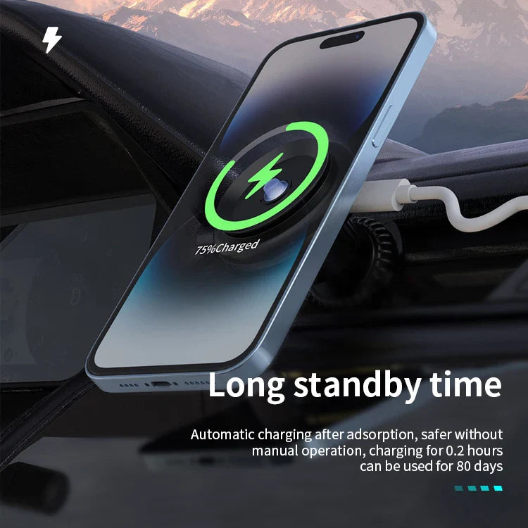 KTX-753363 Universal 10W Wireless Car Phone Holder with 360-Degree Rotation for Air Vent Mount