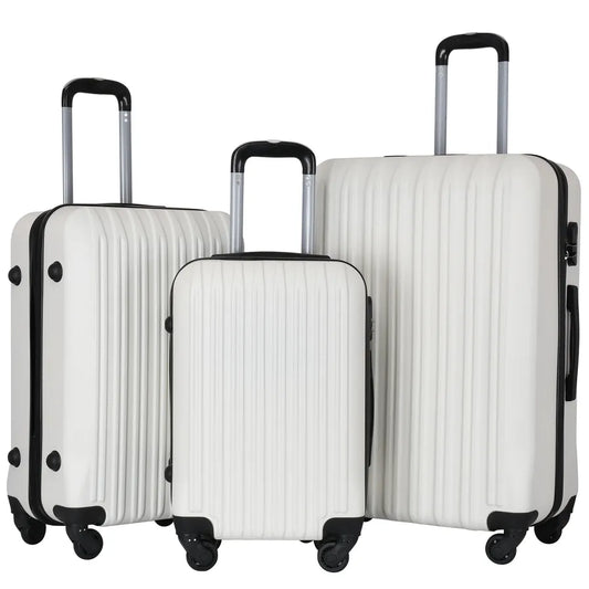 KTX-732435 Luggage Travel Case Set - 20/24/28 Inch Trolley Suitcase with Smooth Rolling Wheels